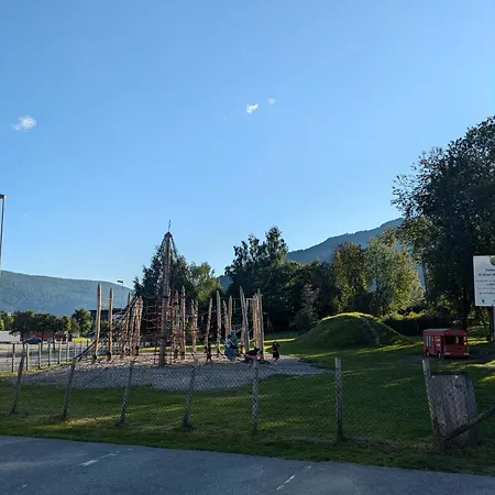 In The Middle Of The Center In A Quiet Street
